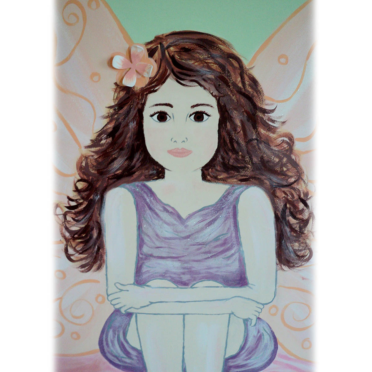 Girls fairy wall mural