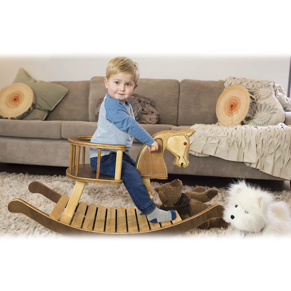 rocking horse with seat