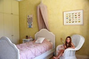 girls bedroom with bespoke decoration