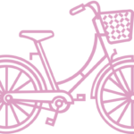 pink bike illustration